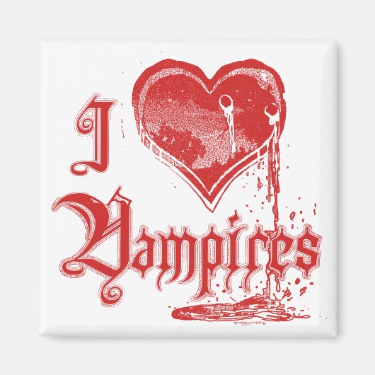 Aimant I Heart Vampires (Devant)