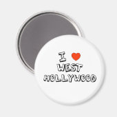 Aimant I Heart West Hollywood (Recto/Verso)
