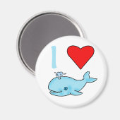 Aimant I Heart Whales Produits (Recto/Verso)