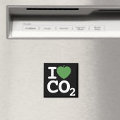 Aimant I Leaf CO2 - J'aime Carbon Dioxyde noir réfrigérat (In Situ (Lave-vaisselle))