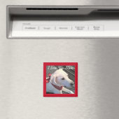 Aimant I Log you Chig Maman blanc Labrador Retriever Mix (In Situ (Lave-vaisselle))