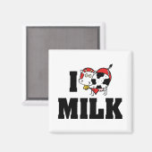 Aimant I Lot Lait Coeur - Jus De Vache Louveur Laitier (Recto/Verso)