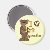 Aimant I Love 1st Grade Tshirts et cadeaux (Recto/Verso)