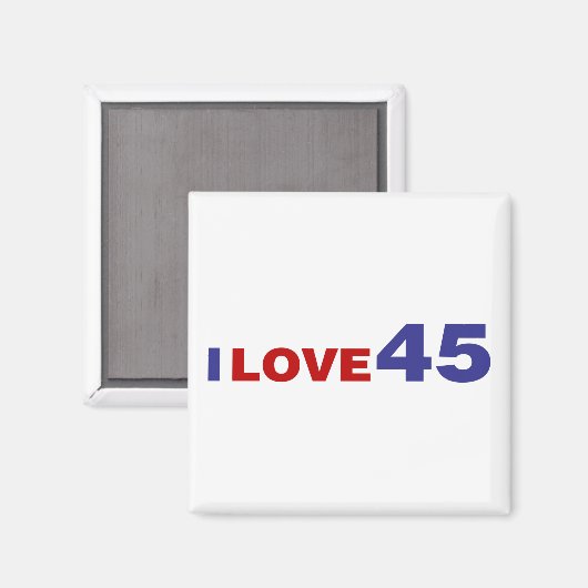 Aimant I Love 45 (Recto/Verso)