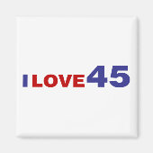 Aimant I Love 45 (Devant)