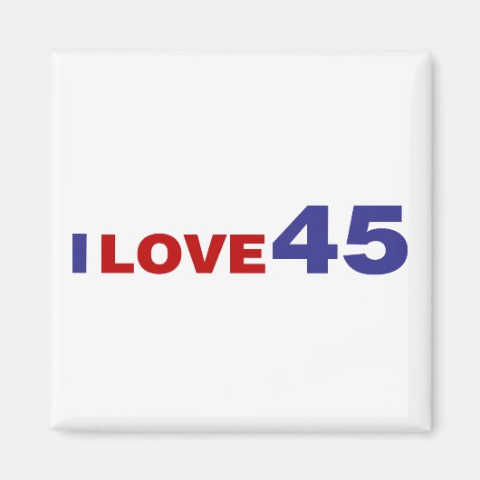 Aimant I Love 45 (Devant)