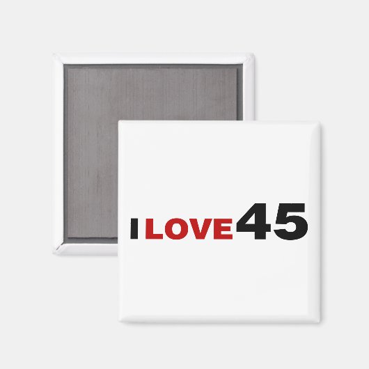 Aimant I Love 45 (Recto/Verso)