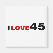 Aimant I Love 45 (Devant)