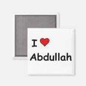 Aimant I Love Abdullah (Recto/Verso)