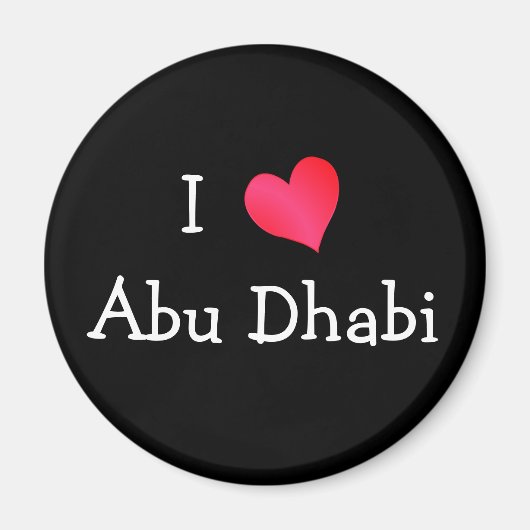 Aimant I Love Abu Dhabi (Devant)