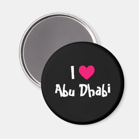 Aimant I Love Abu Dhabi (Recto/Verso)
