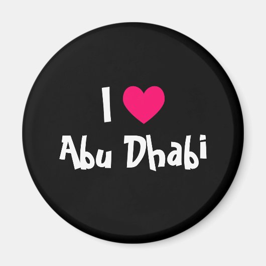 Aimant I Love Abu Dhabi (Devant)