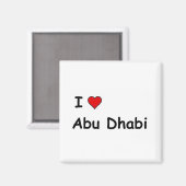 Aimant I Love Abu Dhabi (Recto/Verso)