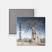 Aimant I love Africa Baobab Tree photo (Recto/Verso)
