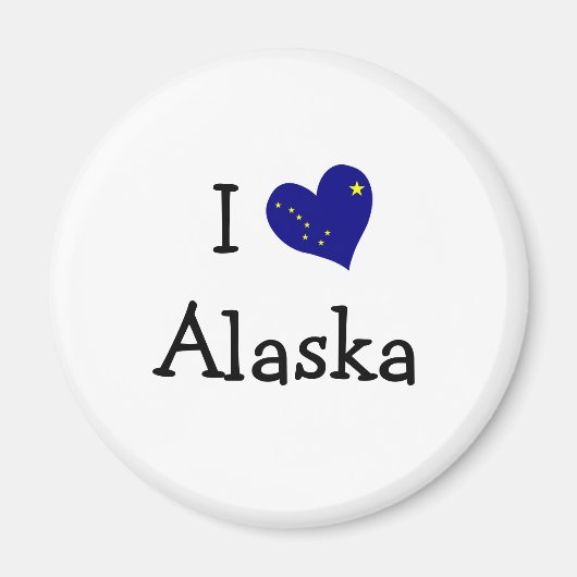 Aimant I Love Alaska (Devant)
