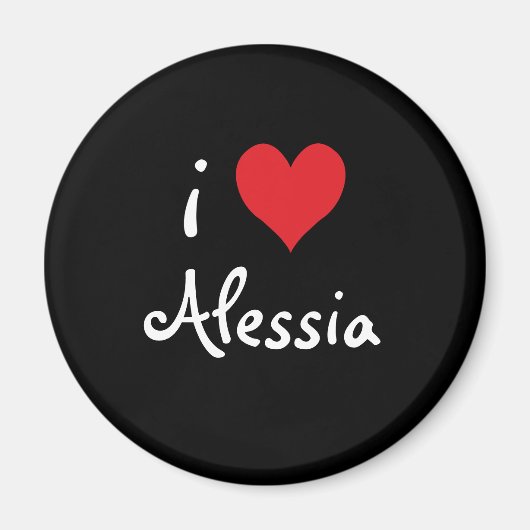 Aimant I Love Alessia (Devant)