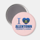 Aimant I Love Allentown, PA (Recto/Verso)