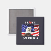 Aimant I Love America (Recto/Verso)