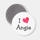 Aimant I Love Angie (Recto/Verso)