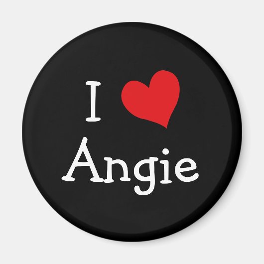 Aimant I Love Angie (Devant)