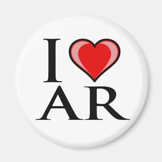 Aimant I Love AR - Arkansas (Devant)