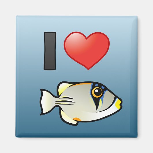 Aimant I Love Arabian Picassofish (Devant)