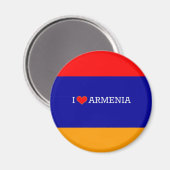 Aimant I Love Armenia, flag of Armenia (Recto/Verso)