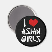 Aimant I Love Asian Girls (Recto/Verso)