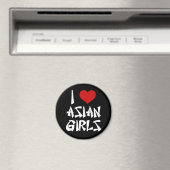 Aimant I Love Asian Girls (In Situ (Lave-vaisselle))
