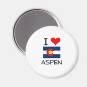 Aimant I Love ASPEN Colorado (Recto/Verso)