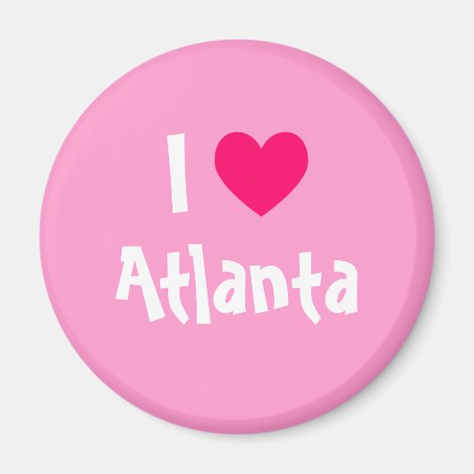 Aimant I Love Atlanta (Devant)