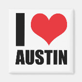 Aimant I Love Austin (Devant)