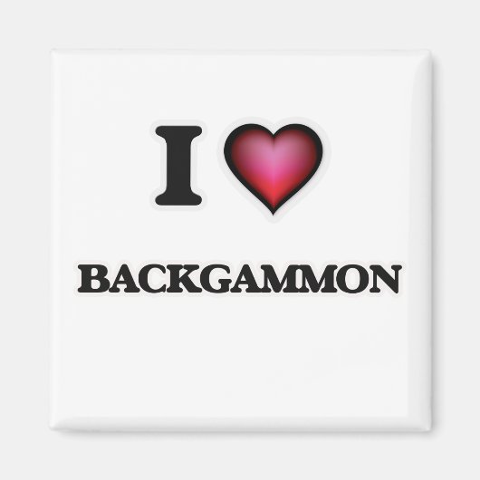 Aimant I Love Backgammon (Devant)