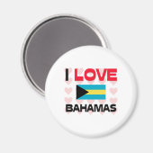 Aimant I Love Bahamas (Recto/Verso)