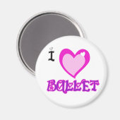 Aimant I LOVE Ballet (Recto/Verso)