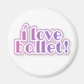 Aimant I Love Ballet (Devant)