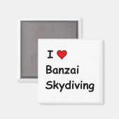 Aimant I Love Banzai Skydiving (Recto/Verso)