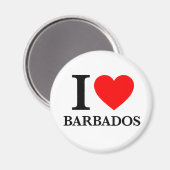 Aimant I Love Barbados (Recto/Verso)