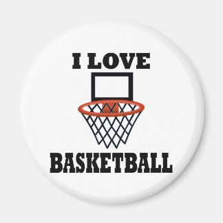 Aimant I Love Basket Basket