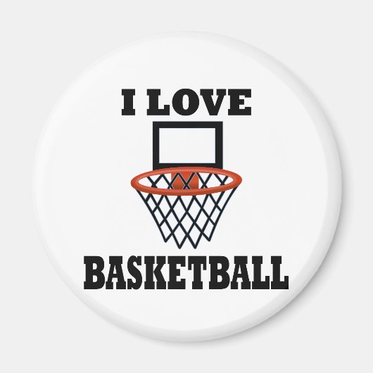 Aimant I Love Basket Basket (Devant)