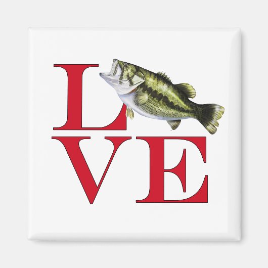 Aimant I Love Bass (Devant)