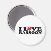 Aimant I Love Bassoon (Recto/Verso)