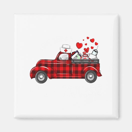 Aimant I Love Being A Nicu Nurse Valentine Buffalo Plaid (Devant)