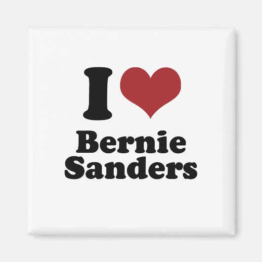 Aimant I Love Bernie Sanders for President (Devant)