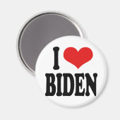 Aimant I Love Biden (Recto/Verso)