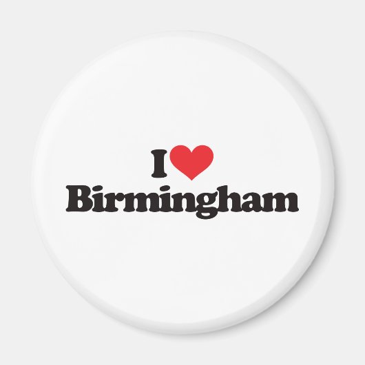 Aimant I Love Birmingham (Devant)