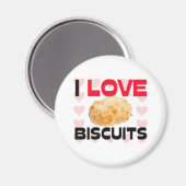 Aimant I Love biscuits (Recto/Verso)