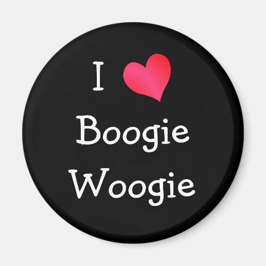 Aimant I Love Boogie Woogie (Devant)