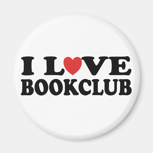Aimant I Love Bookclub (Devant)