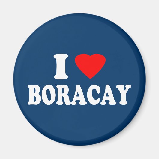 Aimant I Love Boracay (Devant)